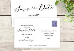 6×4 Postcard Template Postcard Save the Date Template 6×4 Printable Save the Date