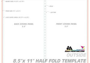 8.5 X 11 Certificate Template Maui Printing Company Inc 8 5 X 11 Half Fold Brochure
