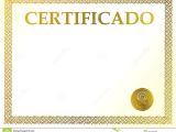 8.5 X 11 Certificate Template Spanish Blank Certificate Royalty Free Stock Image Image