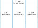 8.5×11 Tri Fold Brochure Template Tri Fold Brochure Template theveliger