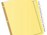 8 Large Tab Insertable Dividers Template Avery Worksaver Insertable Dividers Value Pack Ave11115