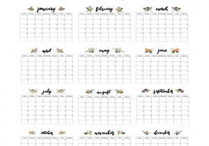 8×10 Calendar Template 2017 Calendar Printable Calendar 8×10 Calendar Wall