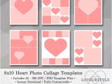 8×10 Photo Collage Template 8×10 Photo Template Pack Heart Templates Photo Collage