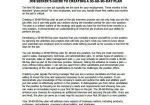 90 Day Business Plan Template for Interview Interview Business Plan Template 12 30 60 90 Day Plan