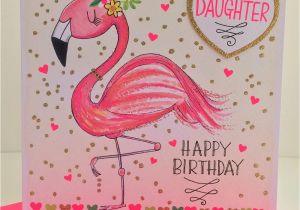 A Beautiful Happy Birthday Card Details About Rachel Ellen Flamingo Beautiful Daughter Happy Birthday Card