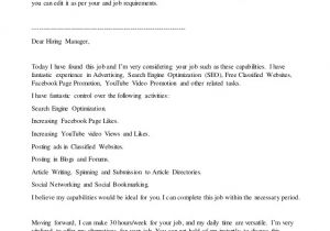A Cover Letter is An Advertisement Odesk Sample Cover Letter for Advertising and Seo