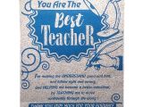 A Farewell Card for Teacher Natali Farewell Gift for Teachers Best Teacher Scroll Card