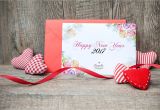 A New Year Greeting Card Free New Year Greeting Card Mock Up Psd Template Design