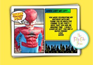 A Personalised Thank You Card Home Furniture Diy Thank You Cards Superhero Kids