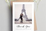 A Personalised Thank You Card Wedding Thank You Cards Wedding Thank You Cards with Photo