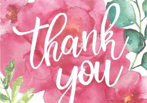 A Picture Of A Thank You Card Floral Thank You Card World Wildlife Fund Fsc Certified