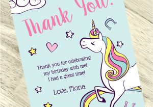 A Picture Of A Thank You Card Unicorn Custom Thank You Cards 24ct