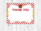 A Printable Thank You Card Firemen Printable Thank You Cards Instant Download