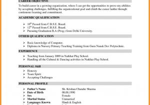 A Professional Resume for Fresher Resume format for Freshers Pdf Resume format Example
