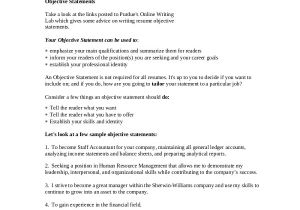 A Professional Resume Objective Sample Objective 40 Examples In Pdf Word