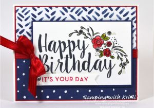 A Simple Happy Birthday Card Stampin Up Happy Inkin Thursday Big On Birthdays Blog