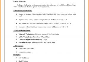 A Simple Resume format for Job 8 Easy Resume format Sample Dragon Fire Defense
