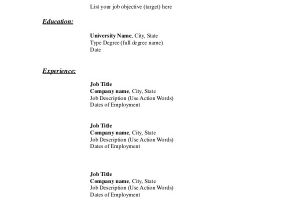 A Simple Resume format for Job Simple Resume format 9 Examples In Word Pdf