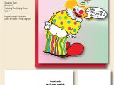 A Singing Happy Birthday Card Singing Clown Greeting Card On Behance