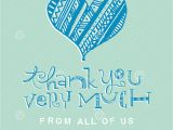 A Spanish Thank You Card Hand Lettering Thank You Card Stock Vector Illustration Of