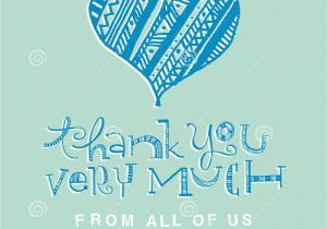 A Spanish Thank You Card Hand Lettering Thank You Card Stock Vector Illustration Of
