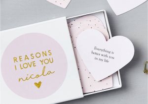 A to Z Love Cards Personalised Heart Love Notes
