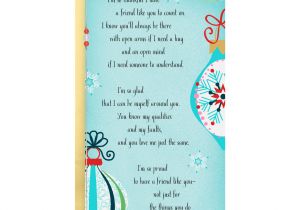 A Year In Review Christmas Card Between You and Me Thankful for You Christmas Card for Friend