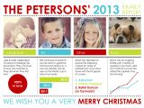 A Year In Review Christmas Card Holiday Photo Cards Family Report by Custom Holiday Card