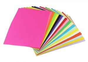 A4 Coloured Paper Card Making Ziggle A4 Color Paper for Photocopy Art Craft Printing 80 Gsm 10 Colors Pack Of 100 Sheets