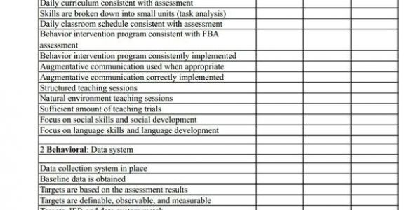 Aba Program Template Aba Program Evaluation form by Mark L Sundberg Ph D