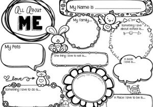About Me Template for Students Free Back to School Printable