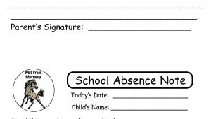 Absent Notes for School Templates 6 Best Images Of Printable Notes for School Absence
