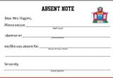 Absent Notes for School Templates 9 Doctors Note for School Absenceagenda Template Sample