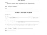 Absent Notes for School Templates Template Sick Note Template for School