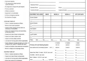 Ac Service Contract Template Action Cooling and Heating Content What You Should Know