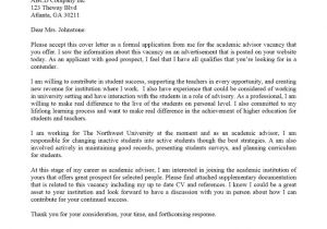 Academic Advisor Cover Letter Templates Free Microsoft Word Templates Part 8
