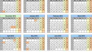 Academic Calendar Template 2014-15 6 Best Images Of Printable School Calendar 2014 2015