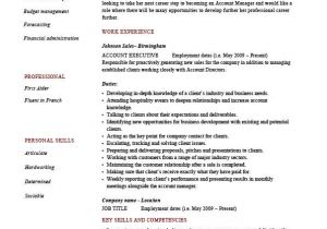 Account Executive Resume format Word Account Executive Resume Sales Marketing Cover Letter