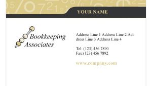 Accountant Business Card Template Bookkeeping Accounting Services Print Template From Serif Com