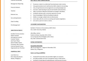 Accountant Resume format Word 11 Cv Samples for Accountant theorynpractice