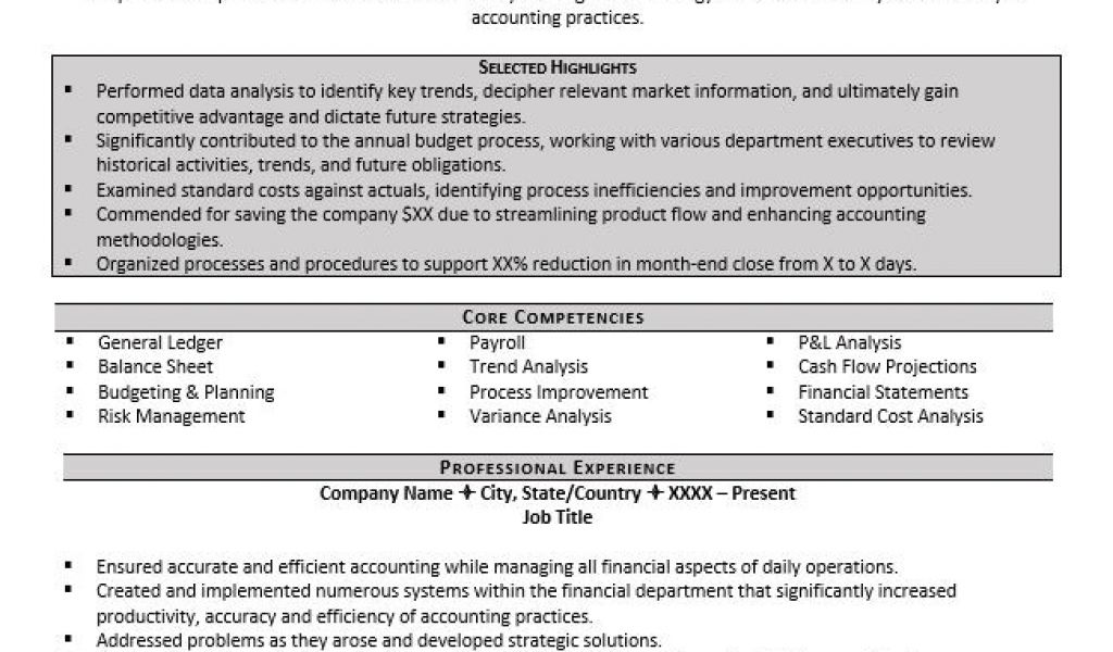 Accountant Resume Sample Accountant Resume Example 5 Tips Zipjob ...