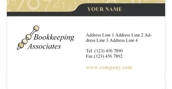 Accounting Business Card Templates Bookkeeping Accounting Services Print Template From Serif Com