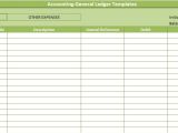 Accounting Ledgers Templates Accounting General Ledger Templates Free Spreadsheettemple