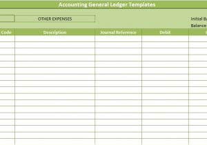 Accounting Ledgers Templates Accounting General Ledger Templates Free Spreadsheettemple