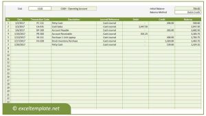Accounting Ledgers Templates General Ledger Excel Templates