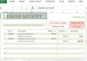 Accounting Ledgers Templates T Account Ledger Template for Excel