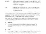 Accounting Services Contract Template Management and Administrative Services Agreement Template