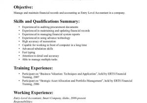 Accounting Student Resume No Experience Entry Level Accounting Resume Examples Resume Job