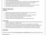 Accounting Student Resume No Experience for 5 Years Experience In Accounting Internship Resume