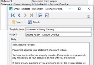 Accounts Payable Email Templates Email Templates Spire User Manual 2 9